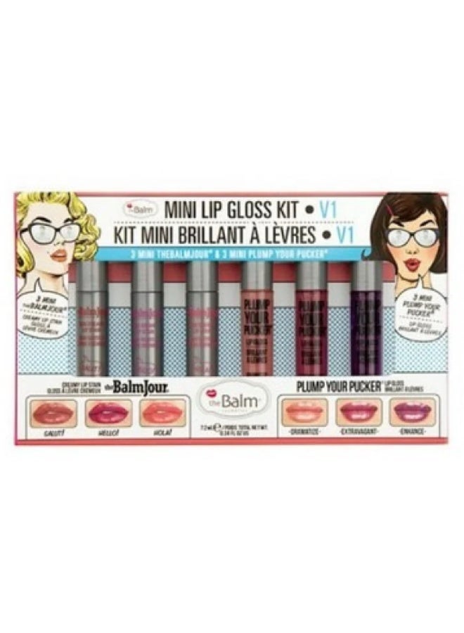 theBalm Mini Volume 1 Lip Gloss Kit, Multi-Color, 7.2ml - Image 1